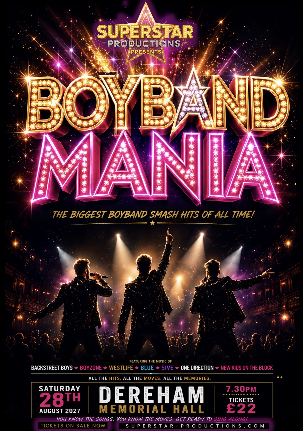 BOYBAND MANIA – The Biggest Boyband Smash Hits of All Time! show artwork