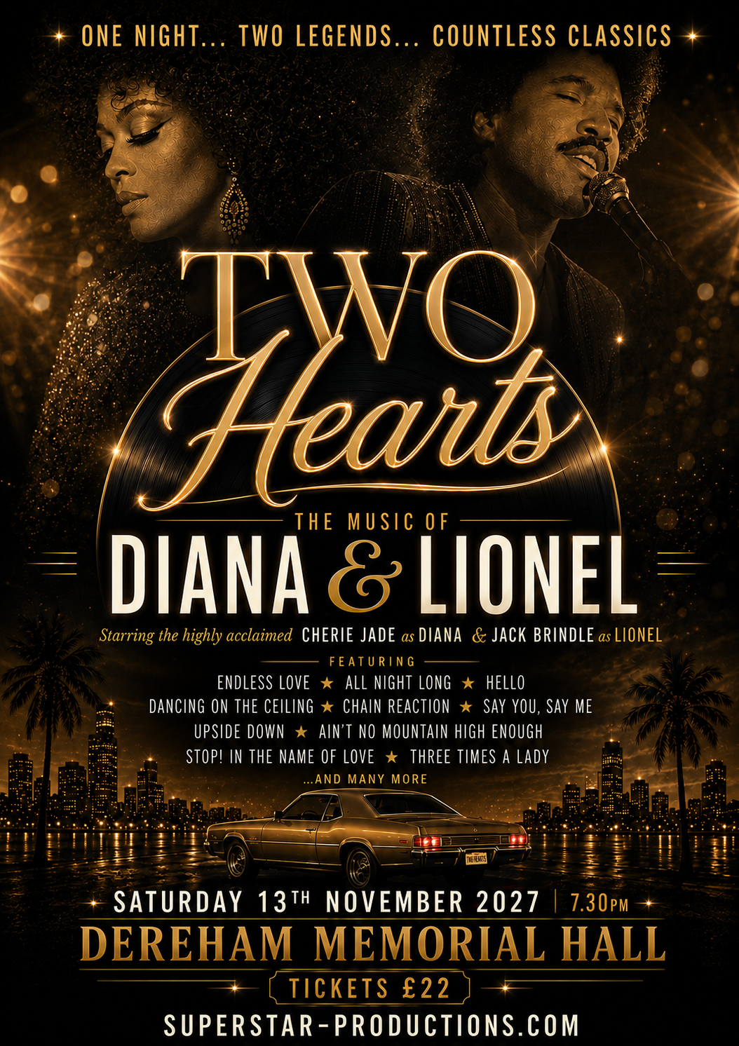 TWO HEARTS – The Hits of Diana & Lionel show artwork