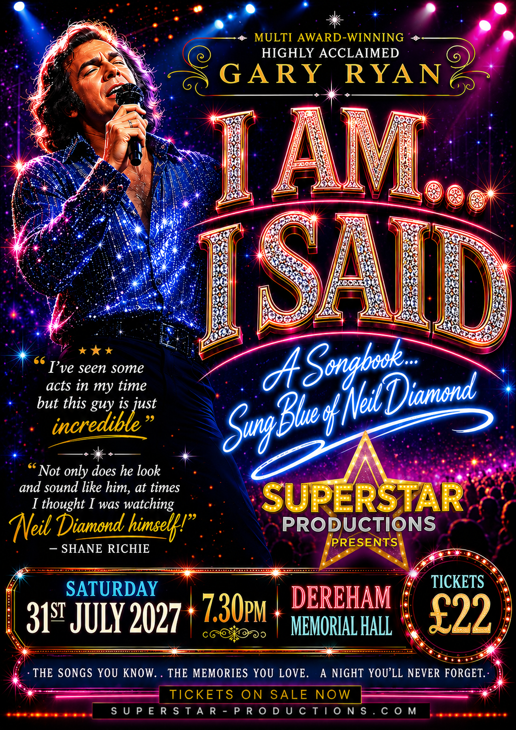 I AM…I SAID… – A Songbook… Sung Blue… of Neil Diamond show artwork