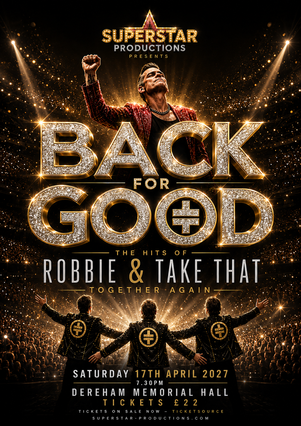 Back for Good – The Hits of Robbie & Take That… Together Again show artwork